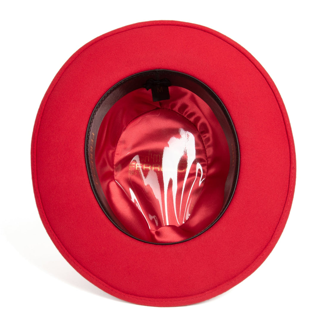 mens red dress hats Atlanta Wide Brim Fedora