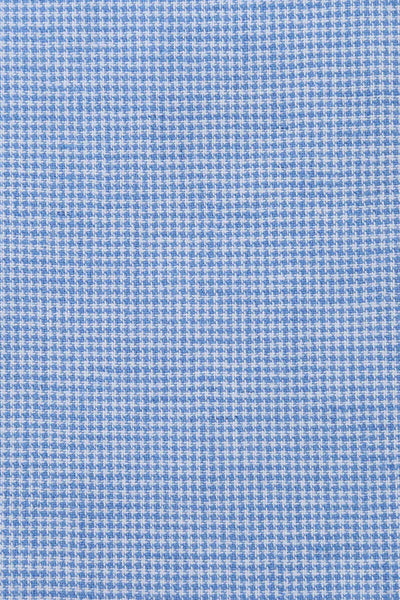 Mens Classic Two Button Linen & Cotton Summer Sport Coat Blazer in Sky Blue Houndstooth | CLOSE OUT 46S