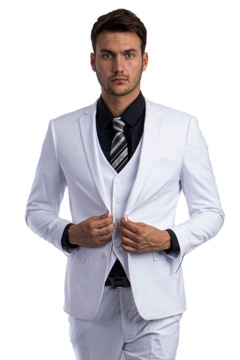 Comfortable Casual Button Solid Color Suit