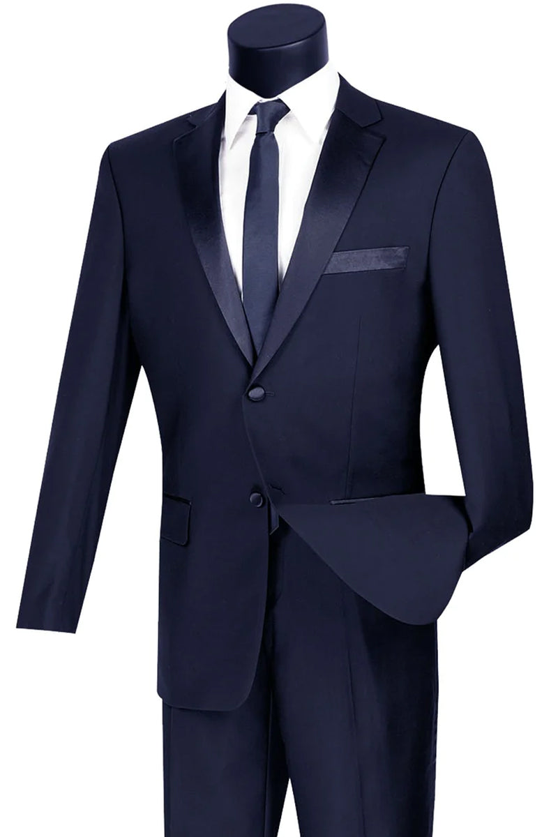 Men's Color- Solid True Black  2 Button Notch Tuxedo main image 0