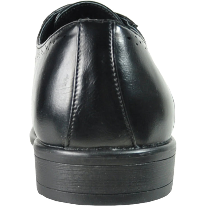 Mens Vintage Style 1920's Wingtip Lace Up Dress Shoe in