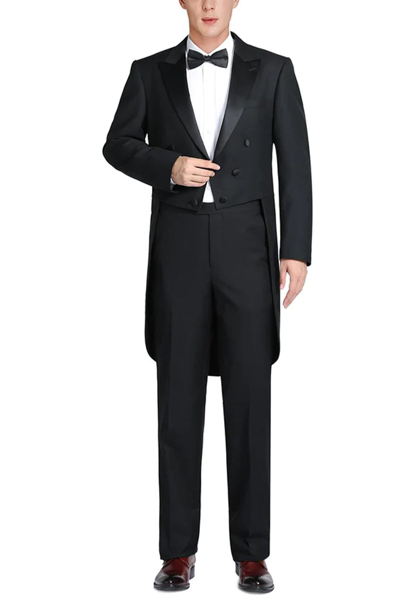 Mens Classic Full Dress Tail Tuxedo in Black – SignatureMenswear