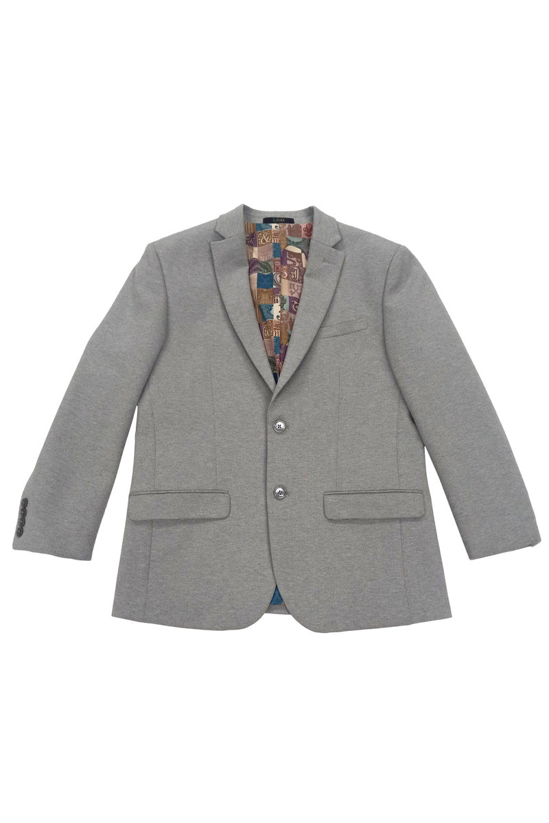 Men's Slim Fit Ultra Stretch Travel Sport Coat Blazer in Light Grey ...