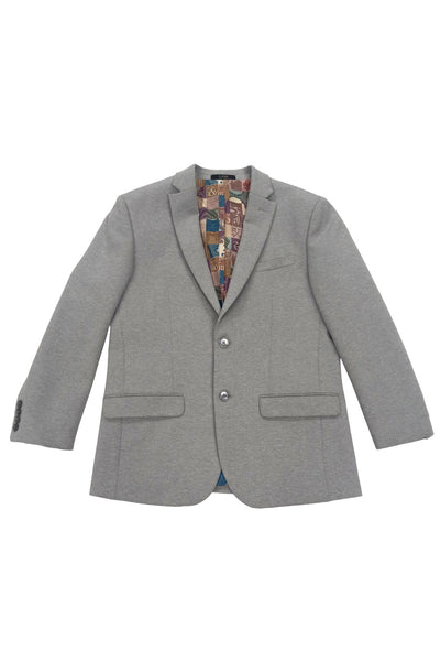 Men's Slim Fit Ultra Stretch Travel Sport Coat Blazer in Light Grey