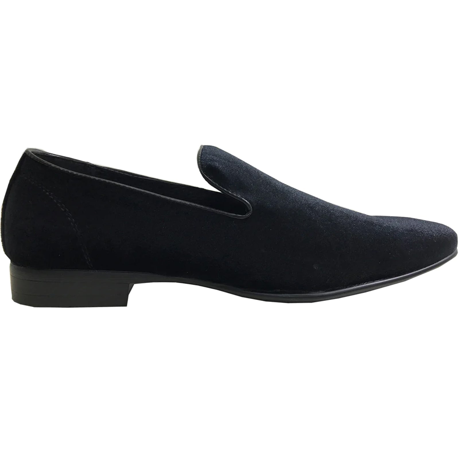 Mens Modern Slip On Velvet Tuxedo Loafer in Black – SignatureMenswear