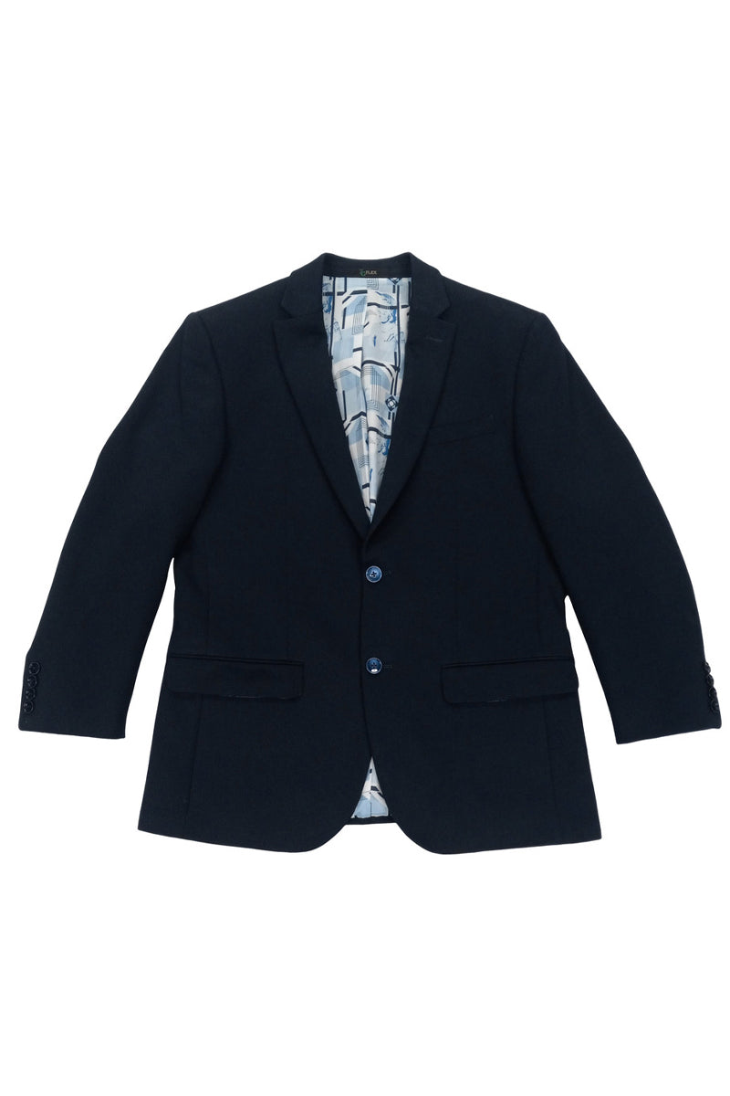 Men's Slim Fit Ultra Stretch Travel Sport Coat Blazer in Navy ...