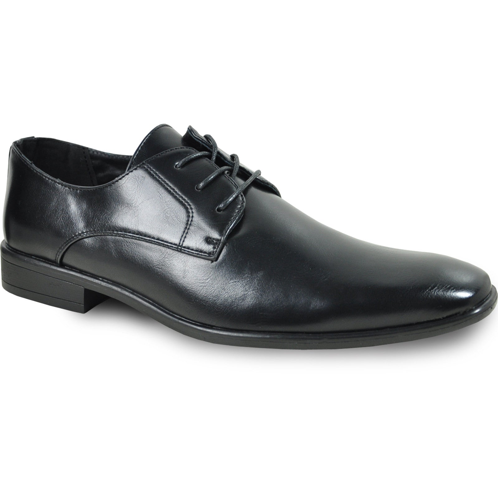 Mens Pointed Plain Toe Oxford Dress Shoe in Black – SignatureMenswear