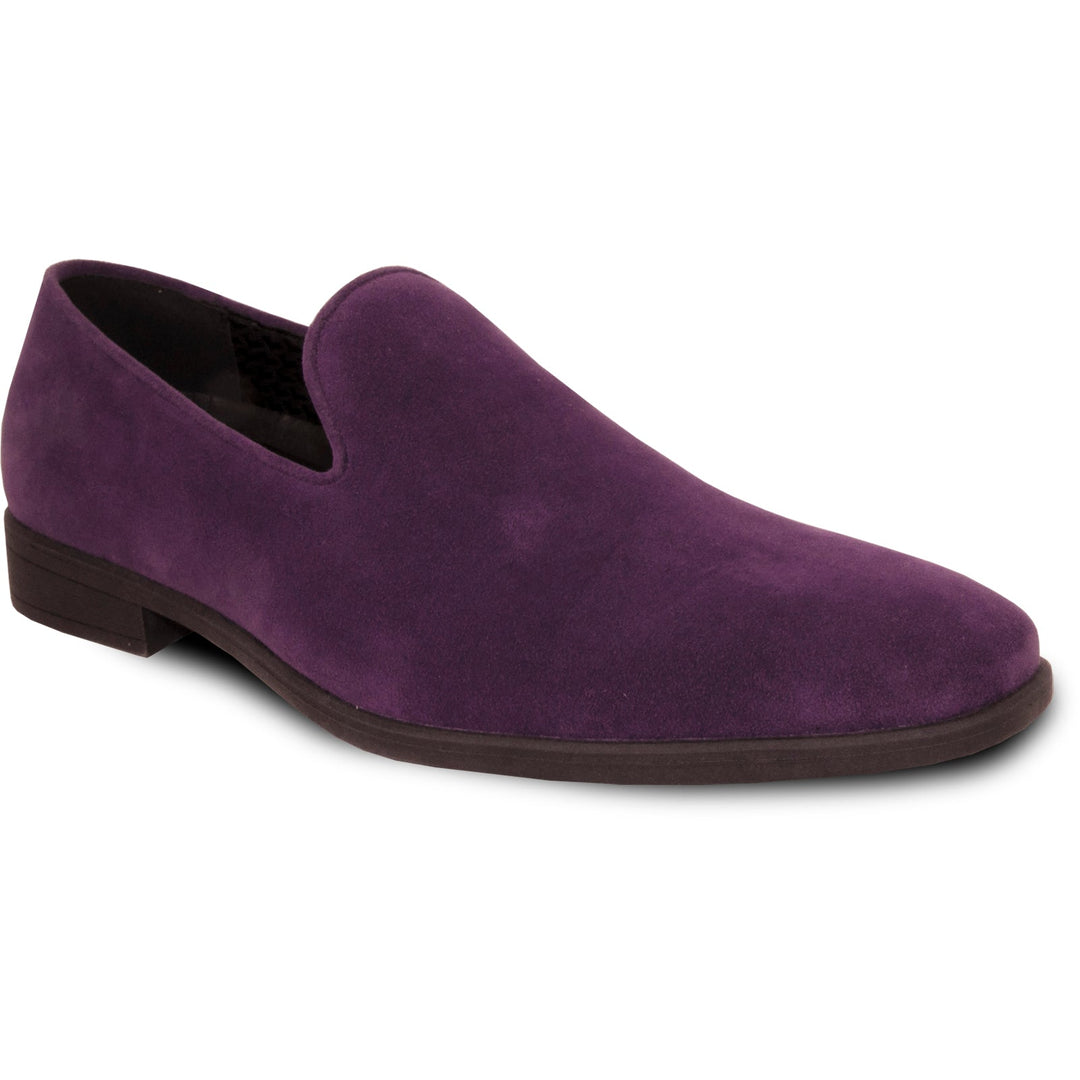fitted lace wedding dress BRAVO Men Dress Shoe PROM-2 Loafer Shoe for Prom & Wedding PURPLE