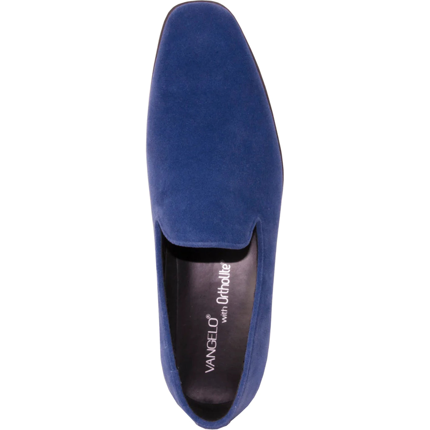 Mens Vegan Suede Wedding & Prom Slip On Loafer Dress Shoe in Royal Blue