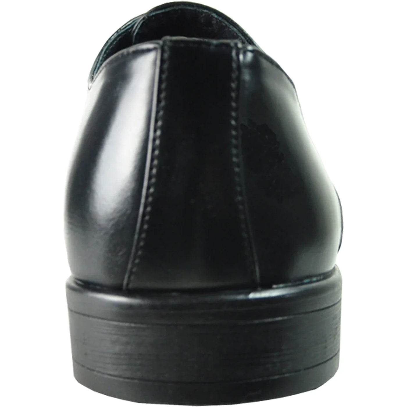 Mens Pointed Plain Toe Oxford Dress Shoe in Black