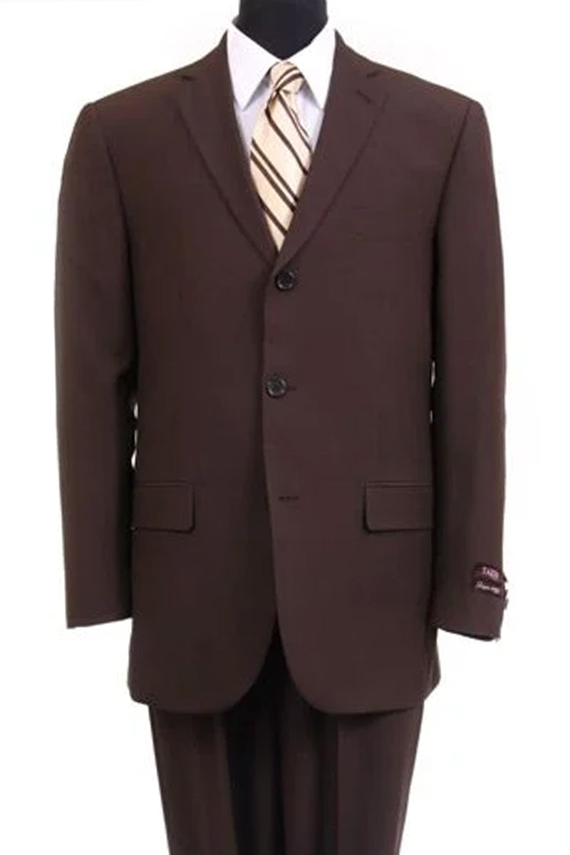 Men's Black 100% Poly Poplin Ticket Pocket Suits main image 1