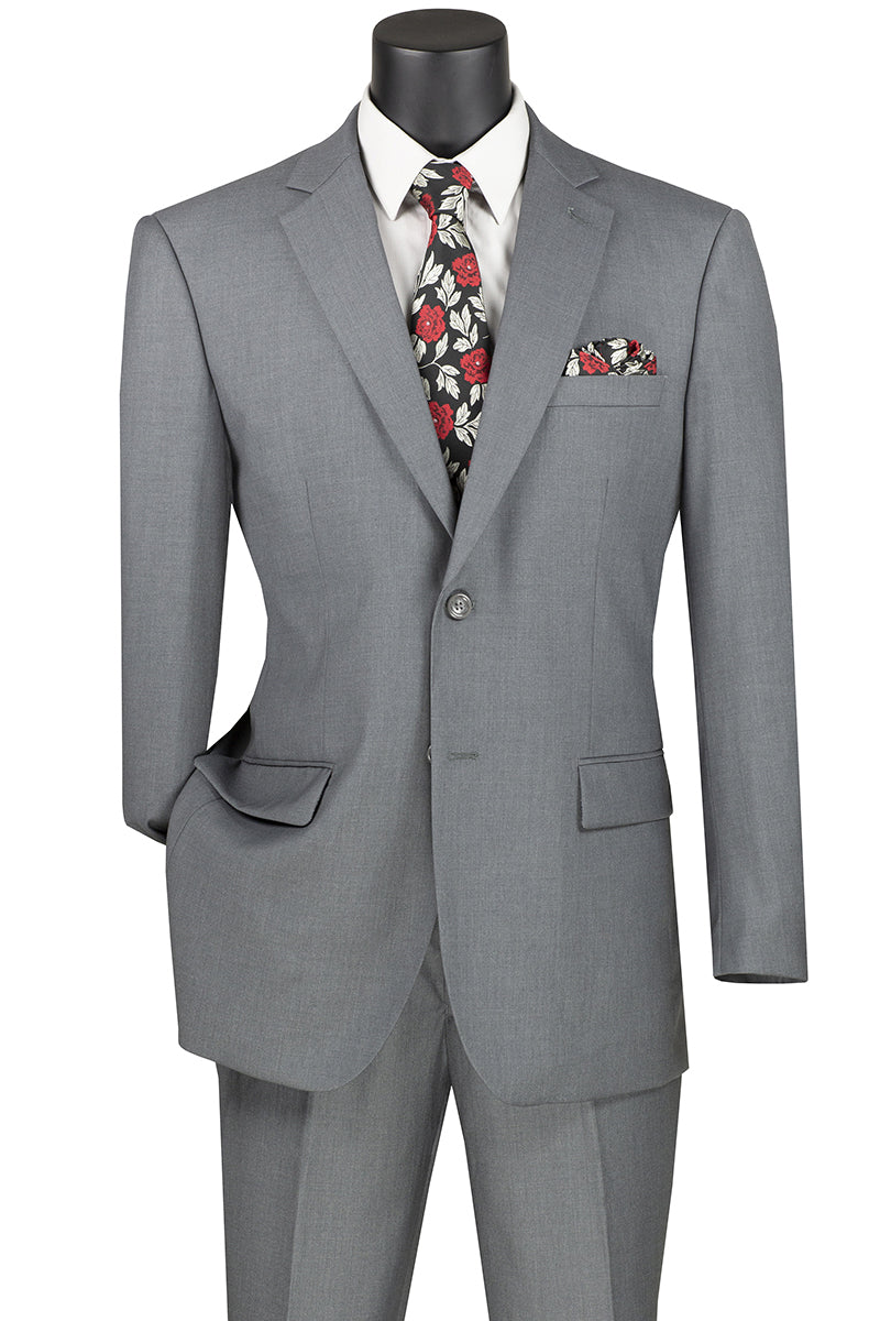 Mens Modern Fit 2 Button Suit in Grey SignatureMenswear