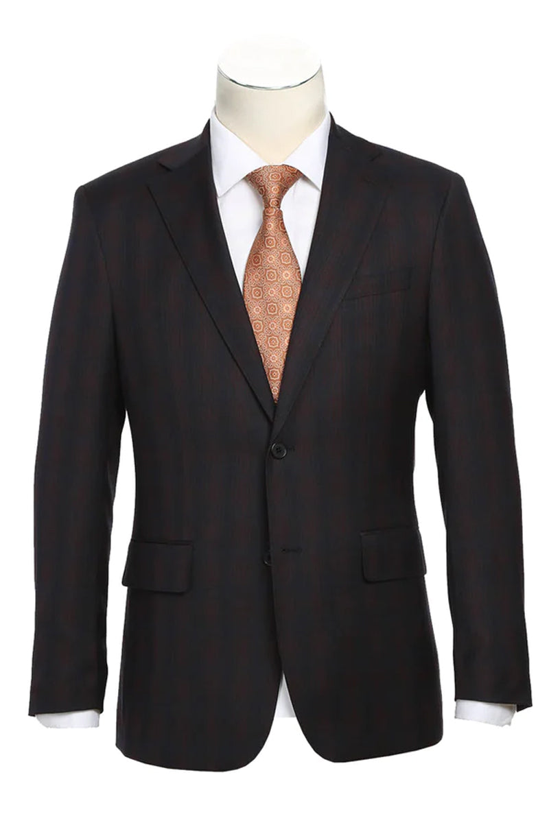 0040~Two Button Slim Fit Suit with Notch Lapel main image 1
