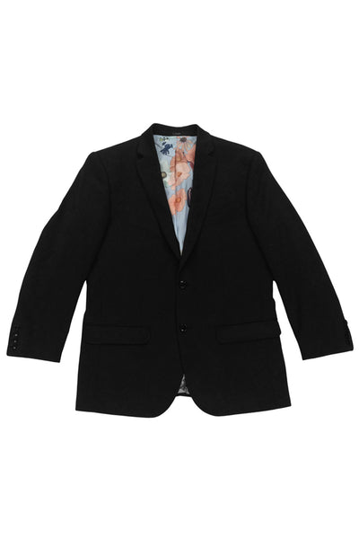 Men's Slim Fit Ultra Stretch Travel Sport Coat Blazer in Black