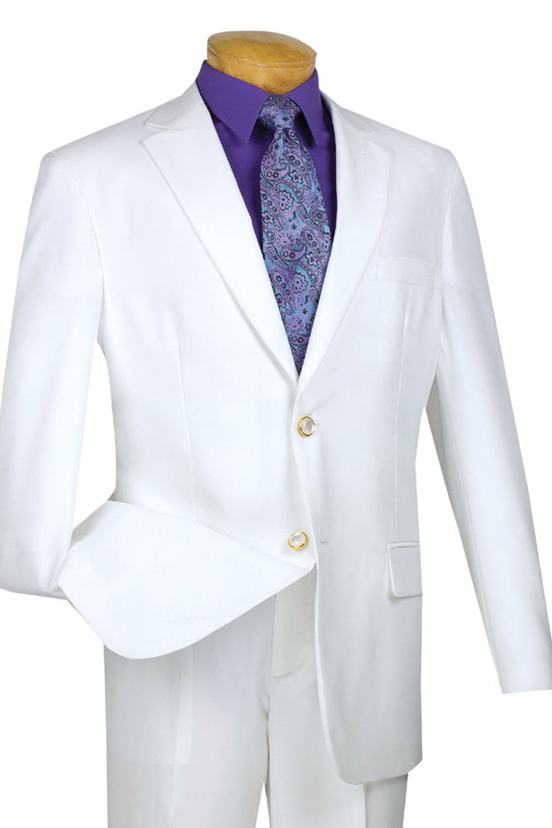 Mens Classic Fit Poplin Club Sport Coat Blazer in White – SignatureMenswear