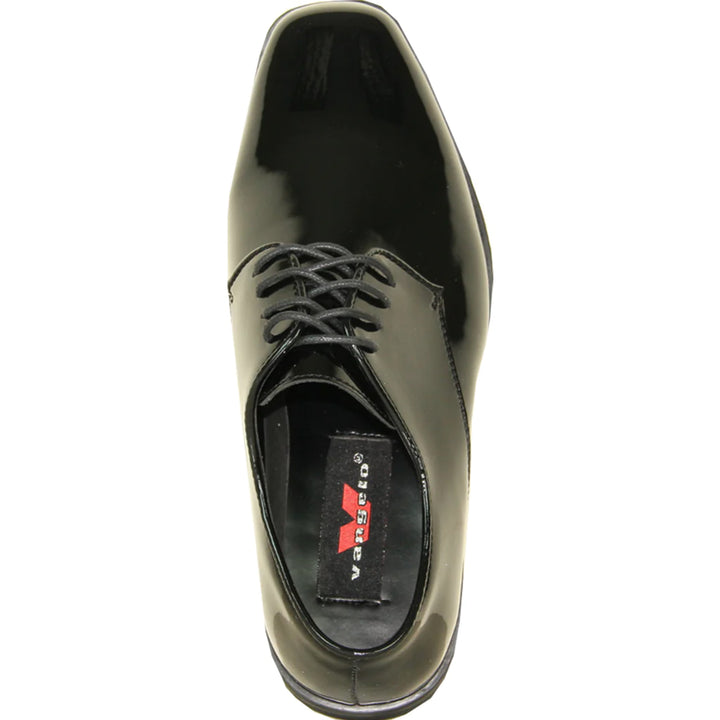 Mens Classic Plain Square Toe Shiny Patent Tuxedo Dress Shoe  display picture 3