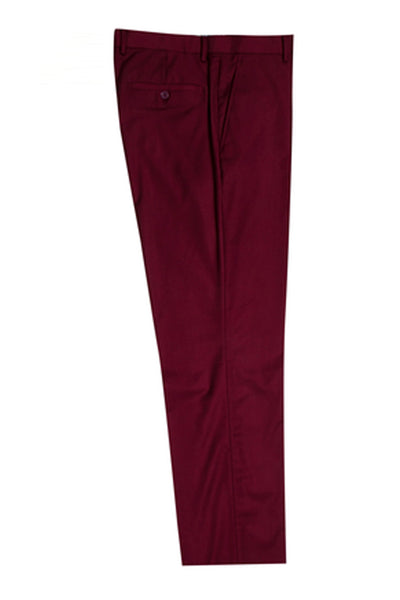 Men's Two Button Vested Stacy Adams Basic Suit in Burgundy