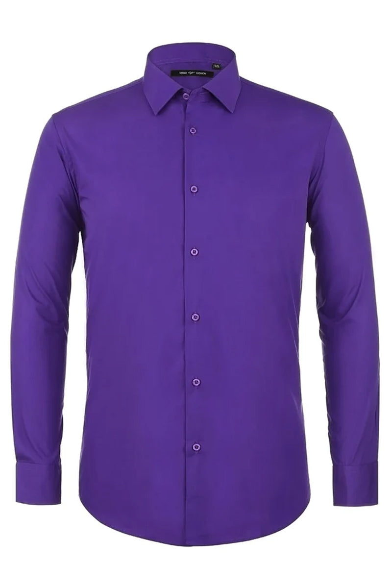 fitted lace wedding dress Mens Classic Fit Spread Collar Dress Shirt in Lilac 15-15.5-34-35 / Lilac