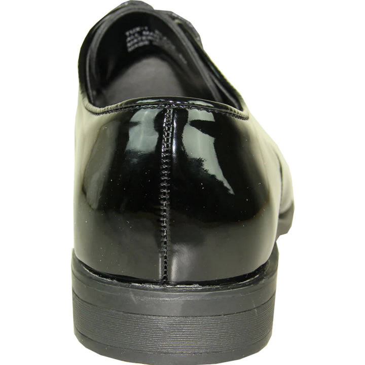 black dress shoes shiny Mens Classic Plain Square Toe Patent Tuxedo Shoe in 15M / Black Select Pants Size:30W designed to elevate any cocktail dresses classy 30+ Best Little Black