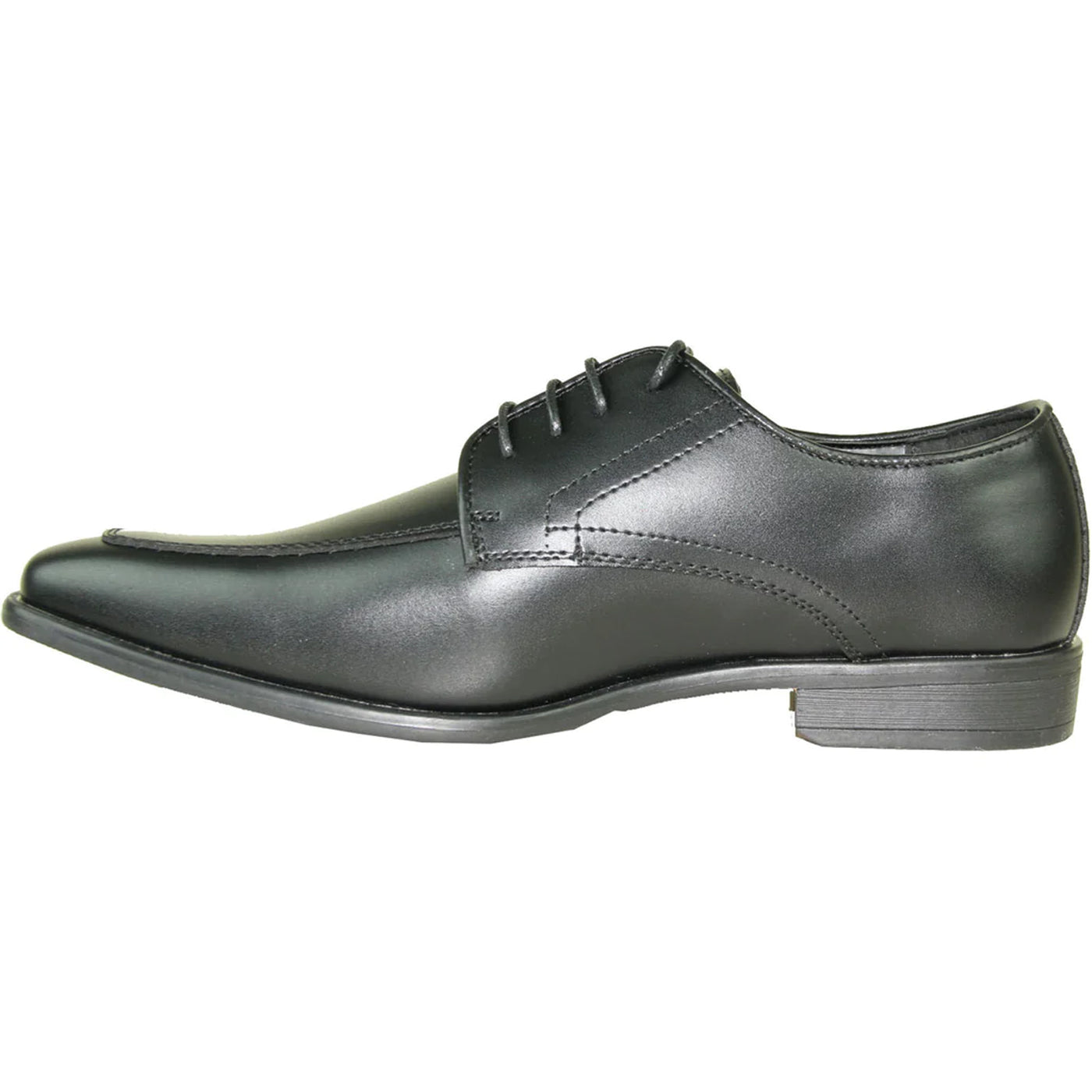 Mens Formal Oxford Lace Up Dress & Tuxedo Shoe in Matte Black